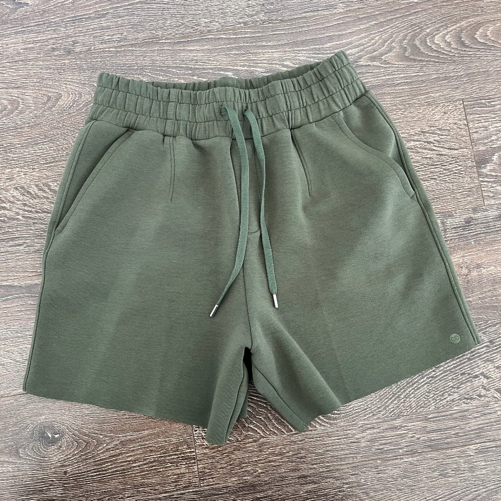 CALIA Athletic High Rise Soft Scuba Relaxed Shorts 5”